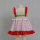 baby summer dress pink check lace dress